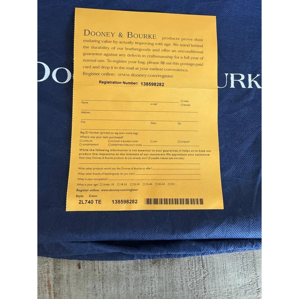 Dooney & Bourke Pebbled Leather Hobo Bag Teal Blue Duck Clasp NWOT